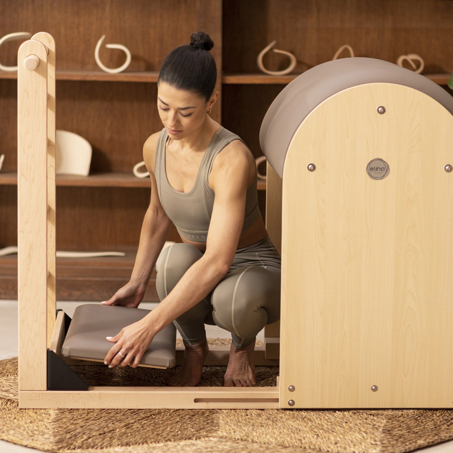Elina Pilates Ladder Barrel ELITE with wooden base