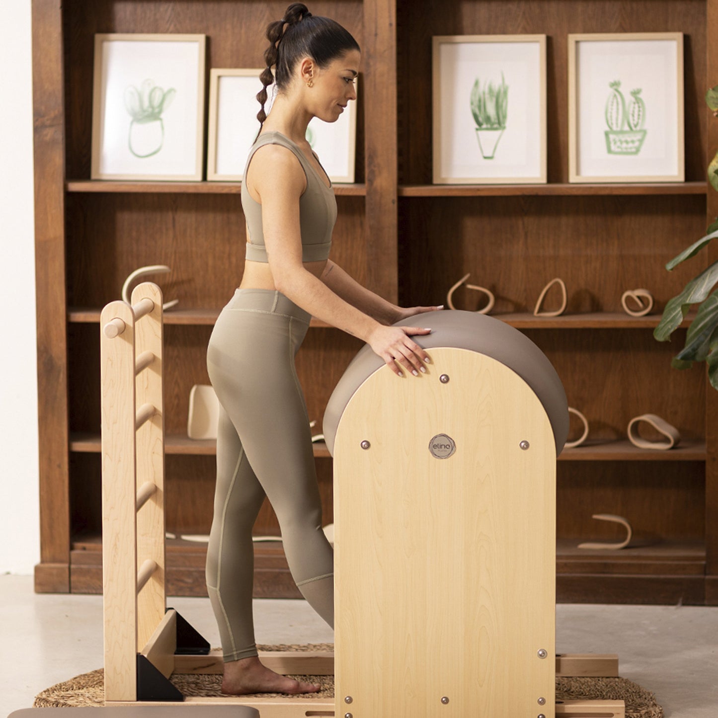Elina Pilates Ladder Barrel ELITE with wooden base